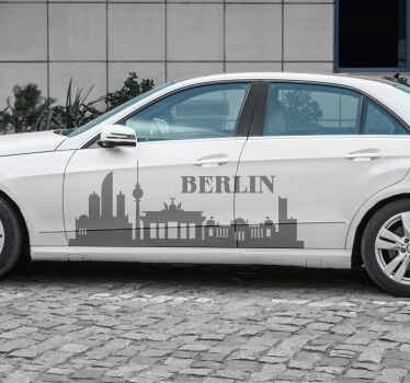 Autoaufkleber berliner skyline - TenStickers