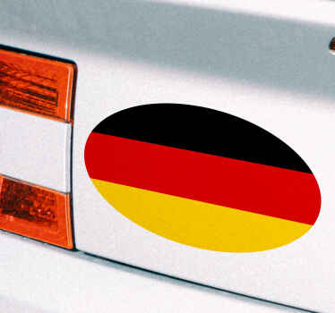 Autoaufkleber deutsche runde flagge - TenStickers