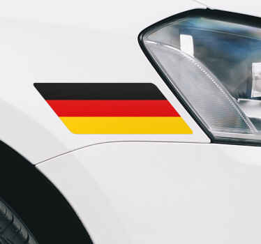 Autoaufkleber deutsche flagge - TenStickers