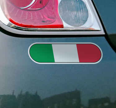 Adesivo per auto bandiera italiana - TenStickers