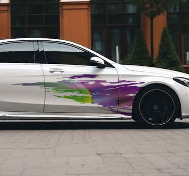 Car sticker speed wake graphic stroke - TenStickers