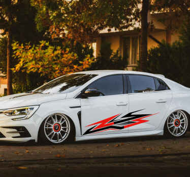 Autoaufkleber zweifarbiger seiten-race-style - TenStickers