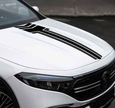 Arrow racing stripe car sticker - TenStickers