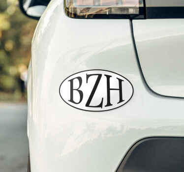 Sticker voiture signe bzh - TenStickers