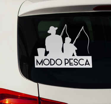 Vinilo deporte modo pesca - TenVinilo