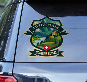 Autoaufkleber vintage schweizer symbole - TenStickers