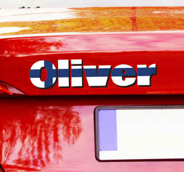 Suomalainen henkilökohtainen nimi autotarra - Tenstickers