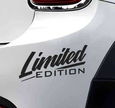 Limited edition car sticker - TenStickers
