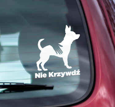 Naklejka na samochód nie krzywdź  - TenStickers