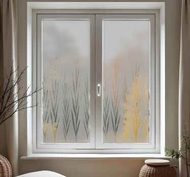 Naklejka na szyby rośliny pionowe - TenStickers