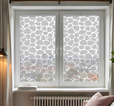 Vinilo para cristal ventana siluetas de piedras - TenVinilo