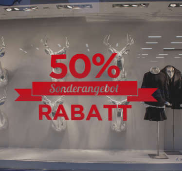 Schaufensteraufkleber Sonderan - TenStickers