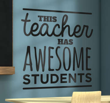 Adesivo murale This teacher - TenStickers