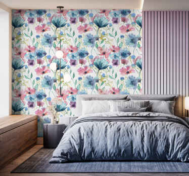 Adesivo flor flores silvestres no verão - TenStickers