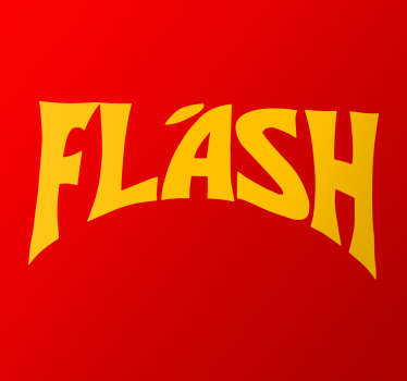 Pegatinas con el logo de la película de Flash Gordon de los años 80, cuya banda sonora fue compuesta por el grupo británico Queen.