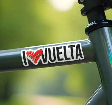 Vinilo bicicleta i love vuelta - TenVinilo