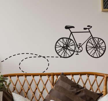 Aufkleber Fahrrad Spur - TenStickers