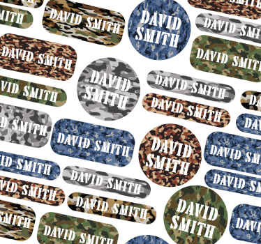 camo school designs custom sticker - TenStickers