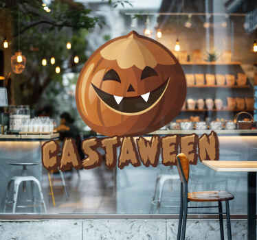 Vinilo para escaparate Castaween - TenVinilo