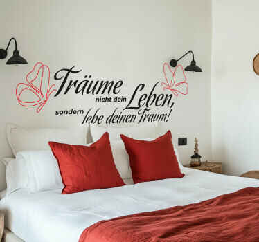 Wandtattoo Sprüche lebe deine Träume - TenStickers