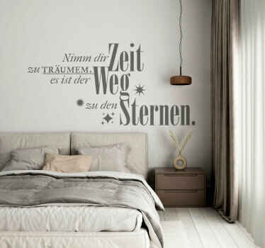 Wandtattoo nimm dir zeit zum träumen - TenStickers