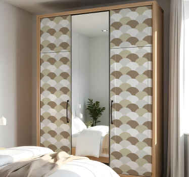 αυτοκόλλητο έπιπλα καφέ λέπια - TenStickers