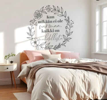 Kaikki on mahdollista motivaatio seinätarra - Tenstickers