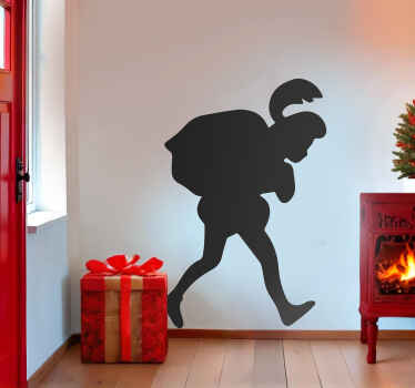 piet met zak sinterklaas sticker - TenStickers