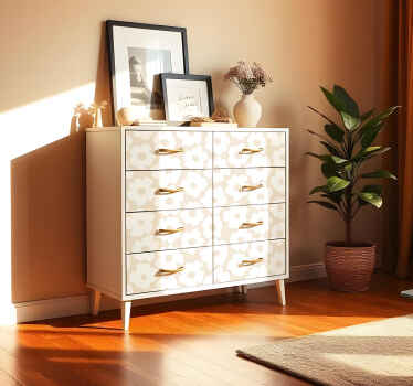 Valkoinen unikko huonekalu tarra - Tenstickers