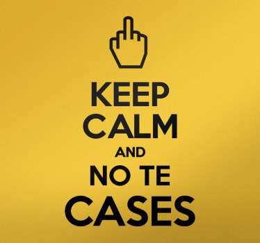Vinilo keep calm no te cases - TenVinilo