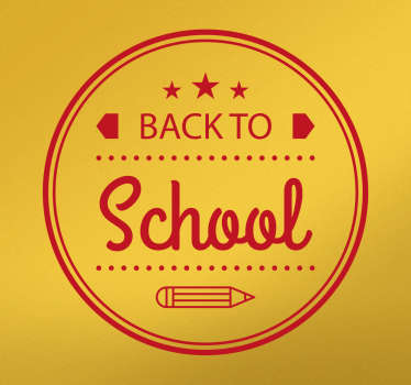 Back to School Sticker - TenStickers