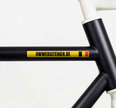 Fiets stickers met naam met gepersonaliseerde website - TenStickers