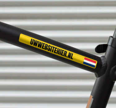 Gepersonaliseerde website Fiets naamsticker - TenStickers