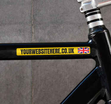 Custom website bike name sticker - TenStickers