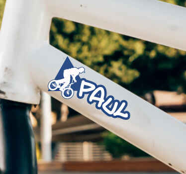 Namensaufkleber Fahrrad BMX-Name - TenStickers