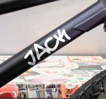 BMX style Bike name sticker - TenStickers