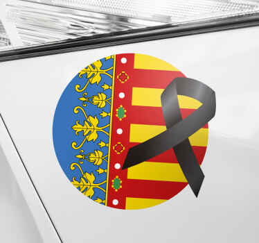 Pegatina coche DANA Valencia - TenVinilo