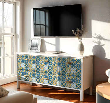 Vinilo para mueble azulejos elegantes - TenVinilo