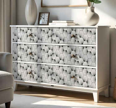 αυτοκόλλητο έπιπλα εξαγωνικό μοτίβο με γραμμές - TenStickers