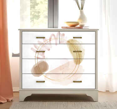 Abstraktne elegantne oblike Nalepka za pohištvo - TenStickers