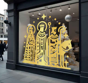 Vinilo escaparate epifanía - TenVinilo