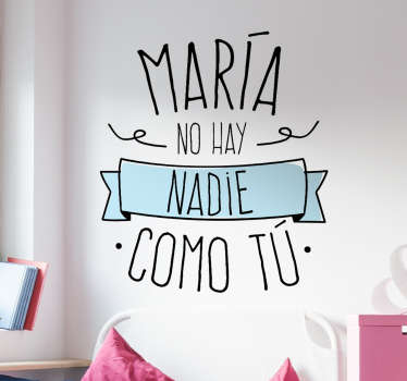 Vinilo personalizable nadie como tú - TenVinilo