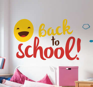 Bright Back to School Decal educational sticker - TenStickers