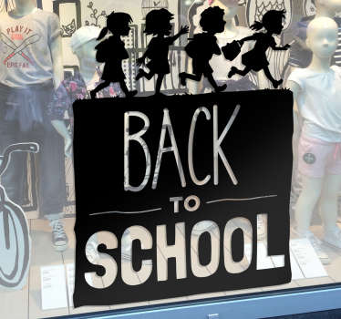 Back To School Window Sticker - TenStickers