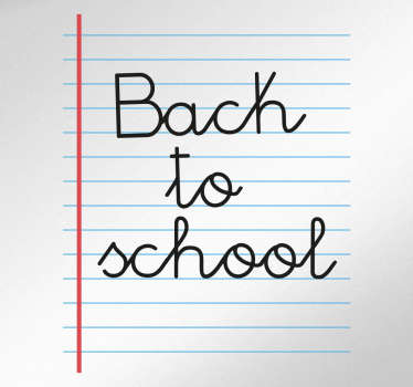Aufkleber back to school Buch - TenStickers