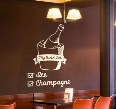 Adesivo murale My bucket list - TenStickers