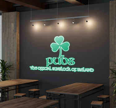 爱尔兰酒吧墙贴 - TenStickers
