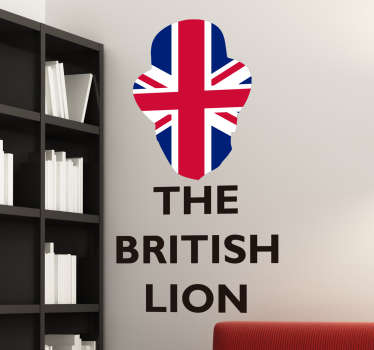 The British Lion Wall Sticker - TenStickers