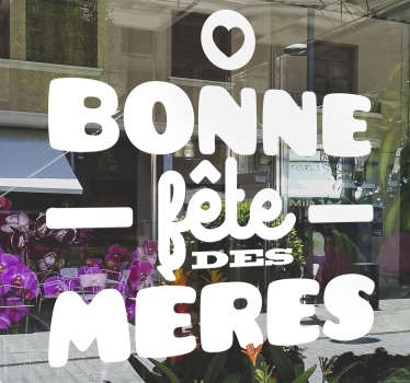 sticker entreprise bonne fête des mères - TenStickers