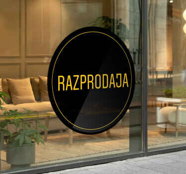 Crni krog nalepka živali - TenStickers